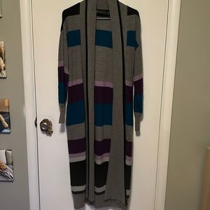 Striped Cardigan 💜💙🩶
